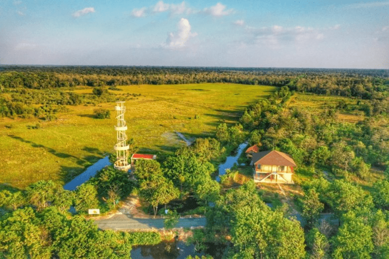 Toàn cảnh vườn quốc gia từ trên cao. 